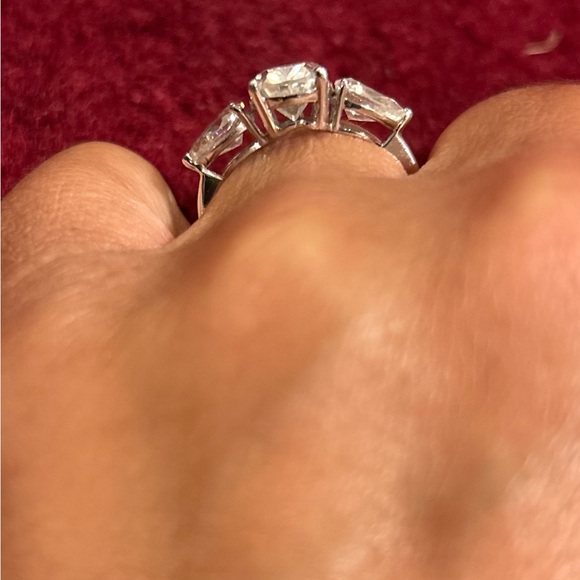 3.0 ct 14k white gold engagement ring VVS1 - Picture 6 of 10